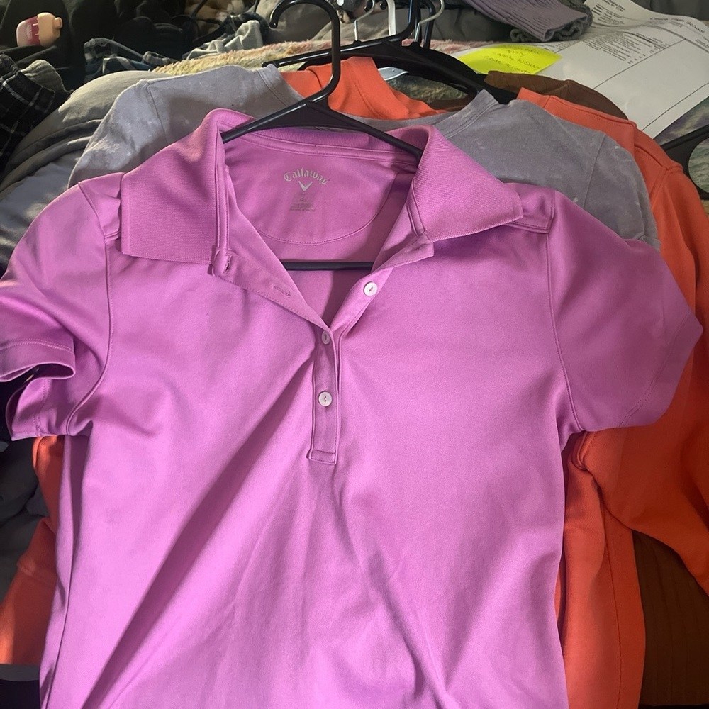 Pink callaway golf shirt